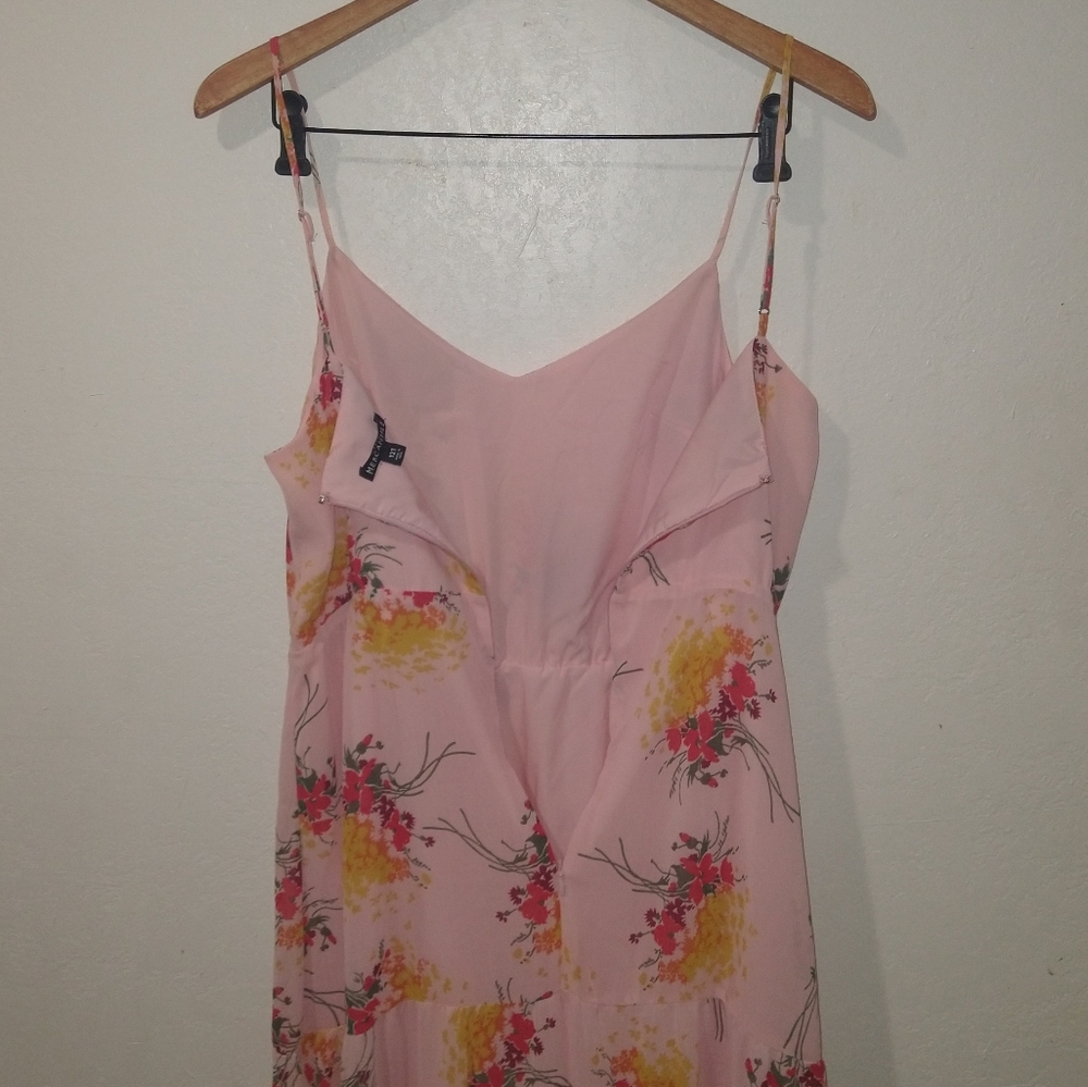 NWT J.CREW Sunburst Pink Floral Tiered Maxi Dress - Picture 7 of 9